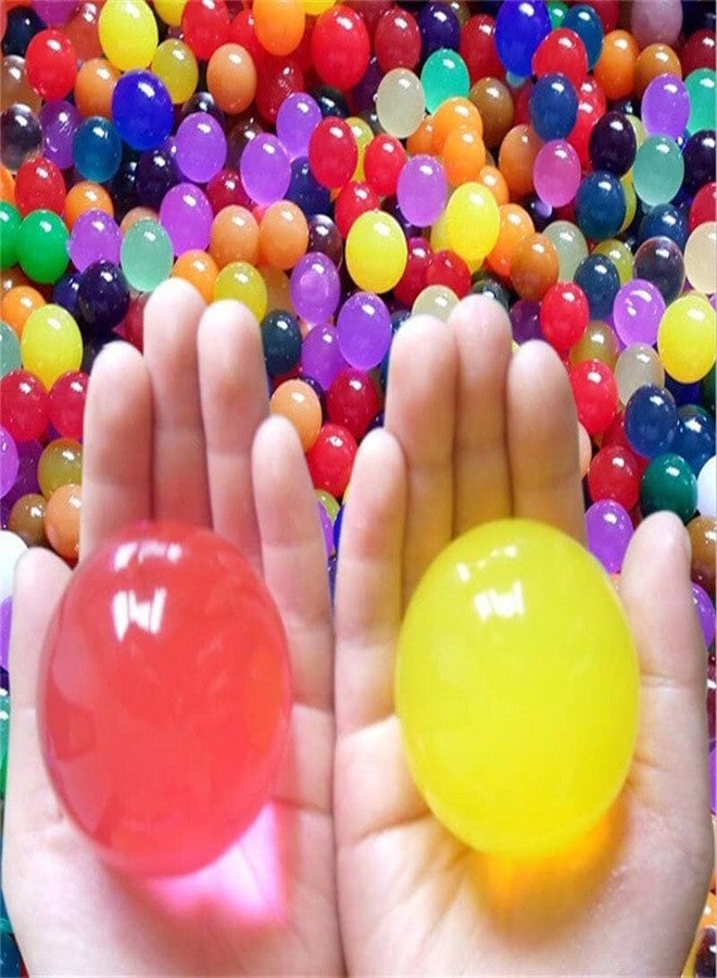 SSKR 100 Pcs Jumbo Monster Crystal Jelly Beads Water Jelly Balls Rubber Beads Growing Orbezz | Jumbo Size, Multi - Image 5